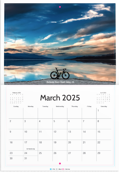 2025 I Love Road Cycling Chris Destefano Wall Calendar